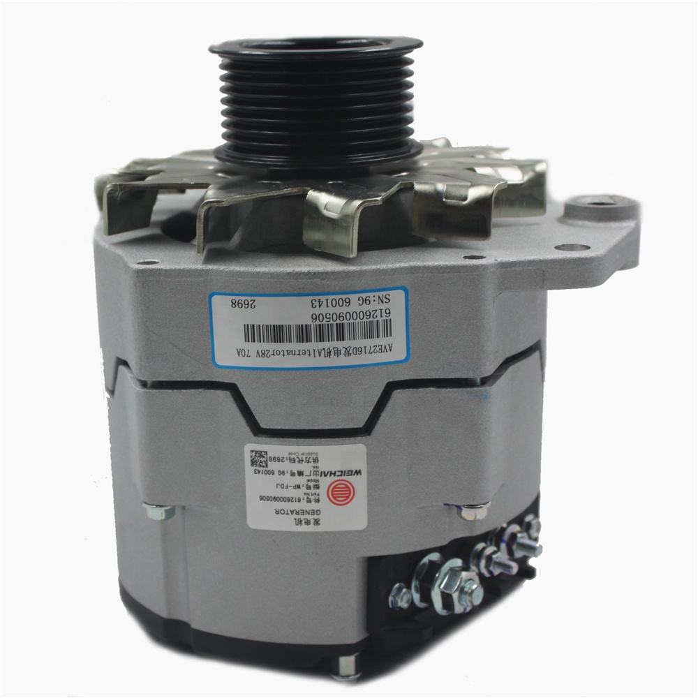 612600090506 Truck WD615 WP10 vélarhlutar alternator fyrir Weichai Sinotruck Shacman